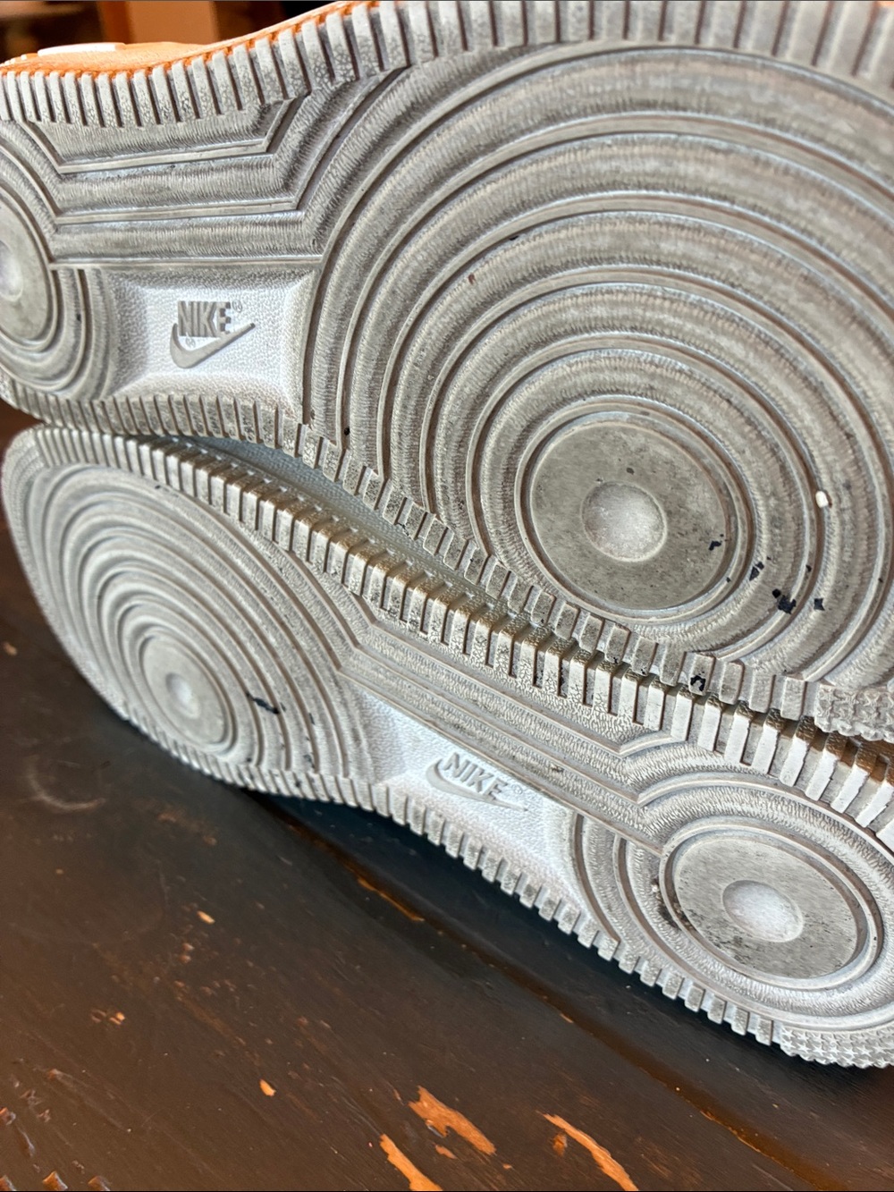 Nike Women's Air Force one Sneakers in Metallic Silver - Picture 12 of 13